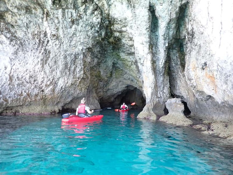 4-hour Ayia Napa SeaCaves Guided Kayaking from Limnara beach - Weather, winter closures, and the backup route