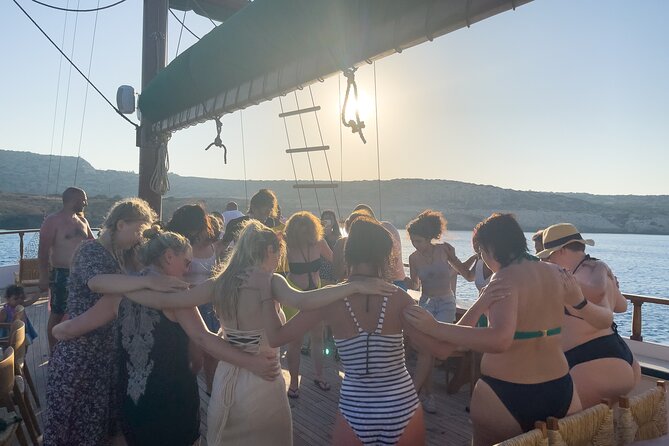Aerosa Sunset Afternoon Guided Cruise with Dinner in Cyprus - Chapel, sea caves, and the return route
