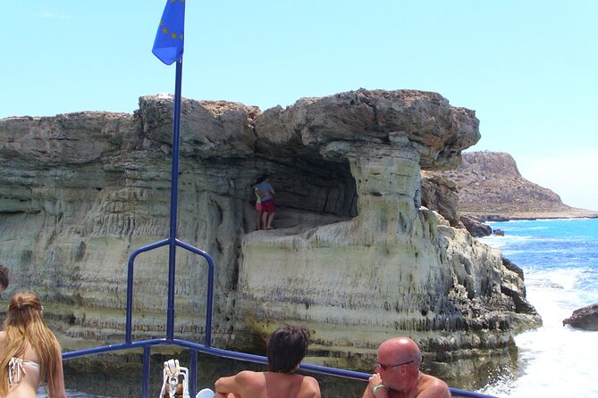 APHRODITE II -LAZY DAY CRUISE-BLUE LAGOON,TURTLE COVE, with LUNCH - Lover’s Bridge and the chapel above the sea cave
