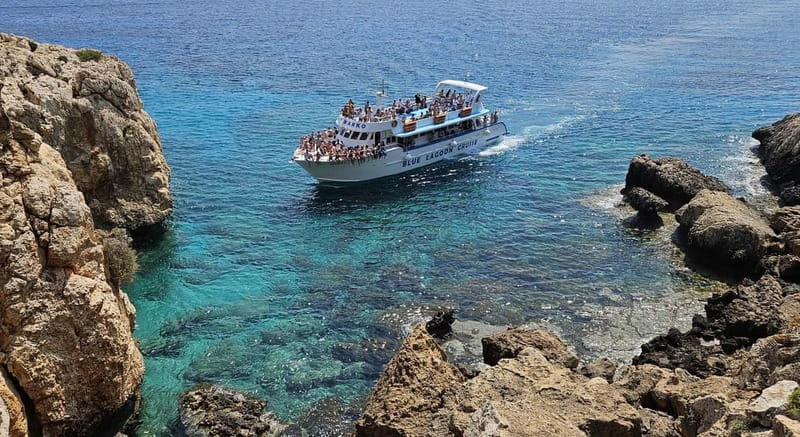 Ayia Napa: Blue Lagoon & Turtle Cruise with Optional Lunch - Cape Greco, Kamara tou Koraka, and Ayioi Anargiroi Church