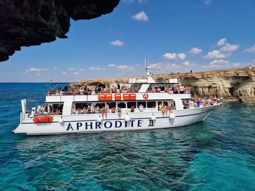 Ayia Napa: Lazy Day Cruise, Turtle Cove, Blue Lagoon & Lunch - The Blue Lagoon swim stop