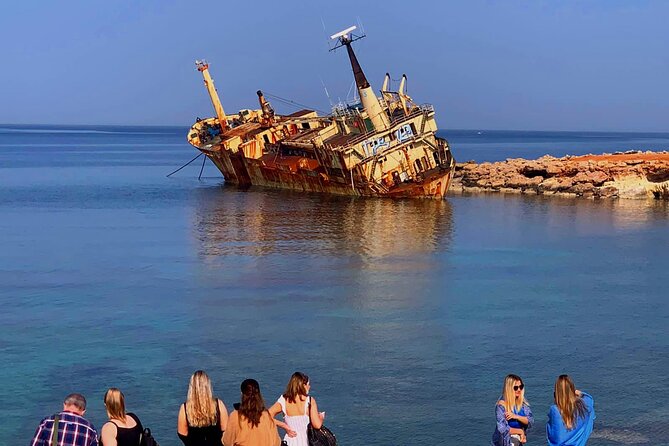 Blue Lagoon and Aphrodite's Baths Guided Day Tour from Paphos - From Paphos to the Edro III shipwreck