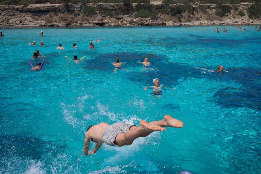 Blue Lagoon Half Day Tour with Water Slide from Paphos - Fruit, wine, and deck time