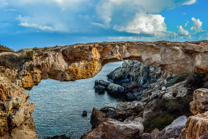 Cave Dwellers Half Day Jeep Safari from Protaras, Ayia Napa - Love Bridge starts the morning with an easy photo stop