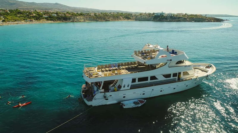 Cruise from Paphos Harbour to Blue Lagoon: All Inclusive - The Peyia swim stop and first break