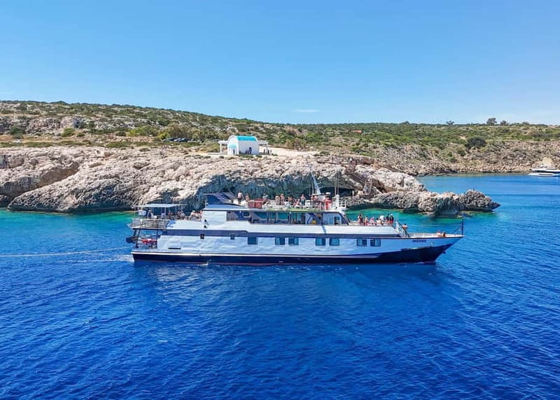 Cyprus: Odyssey Boat Safari from Larnaca to Protaras - Leaving Larnaca Marina for the Zenobia