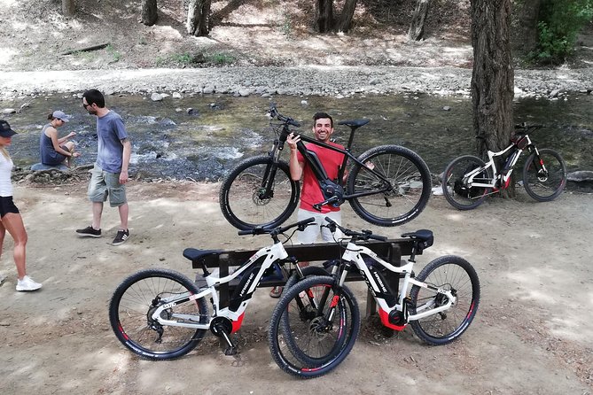 Explore Paphos forest with e-mountain bikes - Meeting Pambos at Tzelefos Bridge