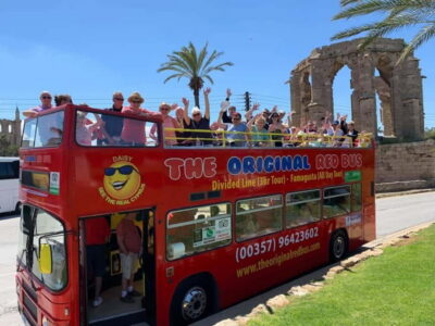 From Aya Napa/Protaras: Varosha Ghost Town Tour on a Red Bus