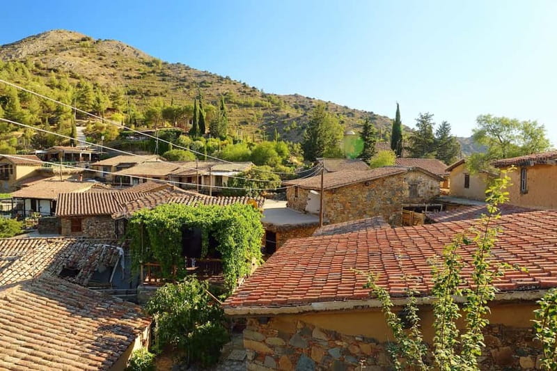 From Ayia Napa: Fikardou, Machairas & Lefkara Guided Tour - Machairas Monastery on a remote hillside