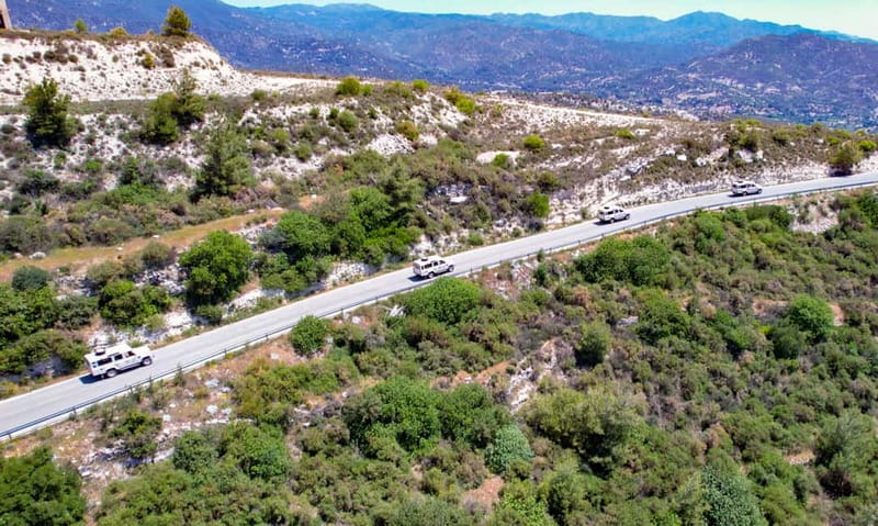 From Ayia Napa: Grand Tour Jeep Safari with Lunch - Dipotamos Reservoir gives you the first wide view