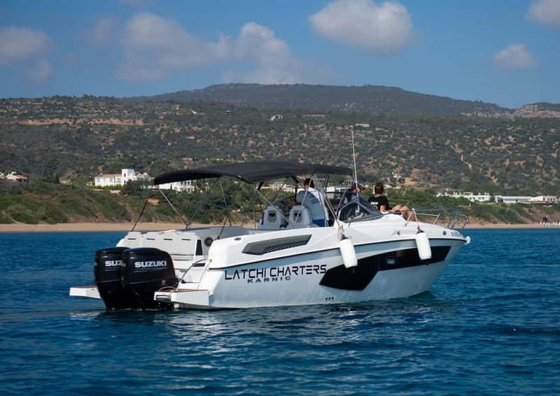 From Latchi: Blue Lagoon Tour via Karnic SL800 Boat - Cruising toward the Akamas Peninsula