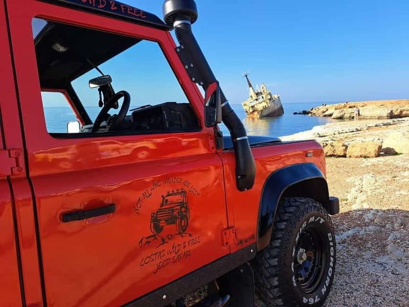 From Paphos: Akamas 4x4 Tour with Local Guide - Peyia sea caves and the first coastal views