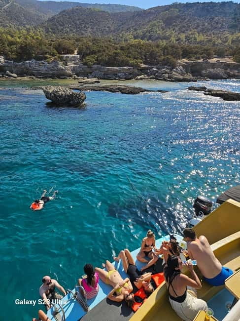 From Paphos: Blue Lagoon Tour with BBQ and Hotel Pickup - Akamas views from the water