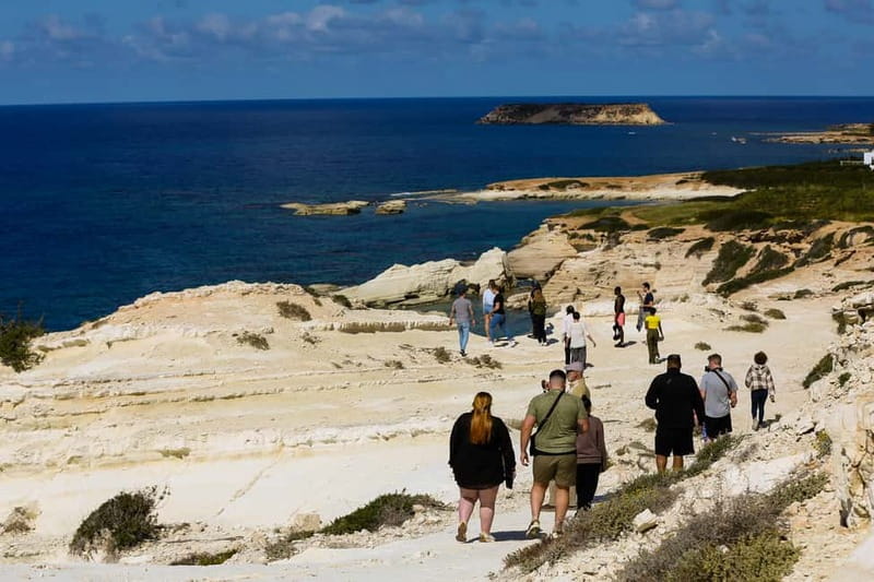From Paphos: Coral Bay and Adonis Baths Guided Tour - St. George’s Harbor and the view over the marina
