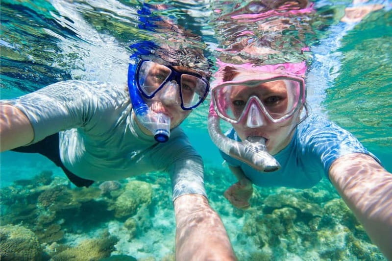 FROM PAPHOS: Snorkeling at the Marine Park (shore) - A Roman wall below Paphos Harbour