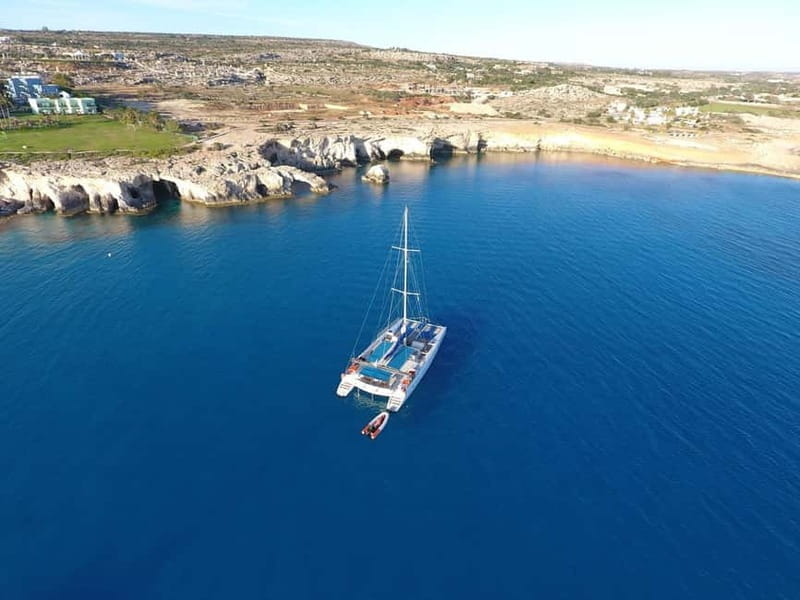 From Protaras: Catamaran Cruise to Blue Lagoon - From Protaras toward Famagusta and Varosha