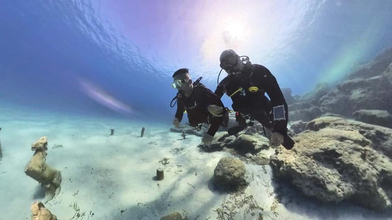 Green Bay Cyprus - Scuba diving - Guided Dive or Try Dive - Jürgen and Susanna set the tone
