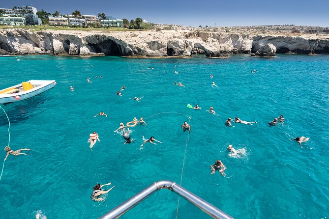 Half-Day Odyssey Guided Boat Safari with Lunch in Cyprus - Cape Greco, Love Bridge, and Pirate Caves