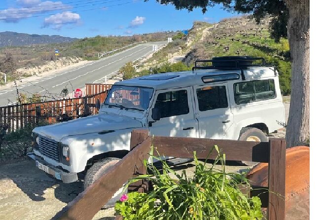 Jeep Safari Tour in Troodos and Aphrodite's Rock in Cyprus - Omodos combines village streets and lunch