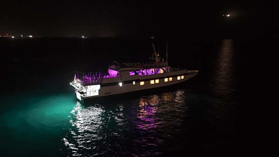 Larnaca: Disco Sunset cruise - The Mackenzie Beach swim stop