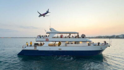 Sunset Cruise with a Glass of Wine