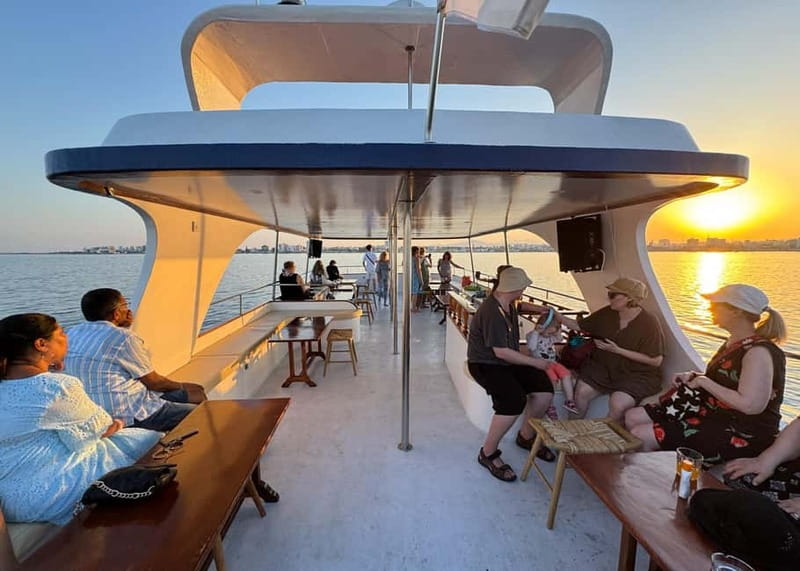 Larnaca: Sunset Cruise with a Glass of Wine - Sunset over the Mediterranean