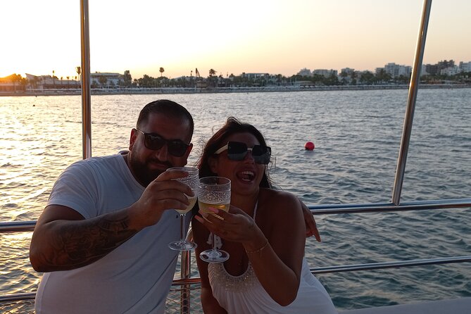 Larnaca Sunset Cruise with Unlimited Beers & Wine - Mackenzie Beach, swimming, snorkeling, and aircraft