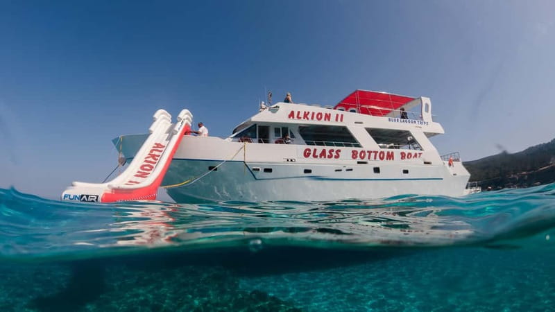 Latchi: Blue Lagoon Glass Bottom Boat Cruise with Drinks - Starting at Alkion II in Latchi