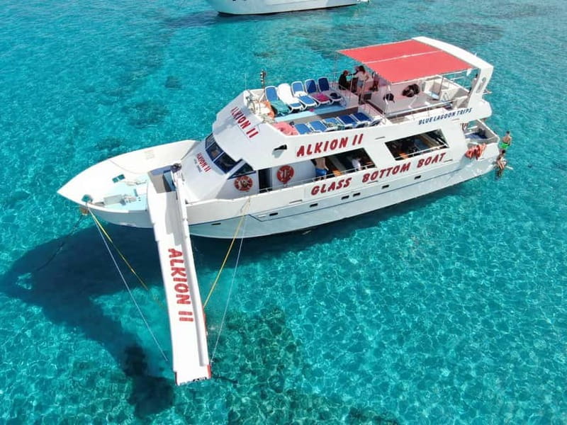 Latchi: Blue Lagoon Glass Bottom Boat Cruise with Drinks - The Blue Lagoon swim is the main event