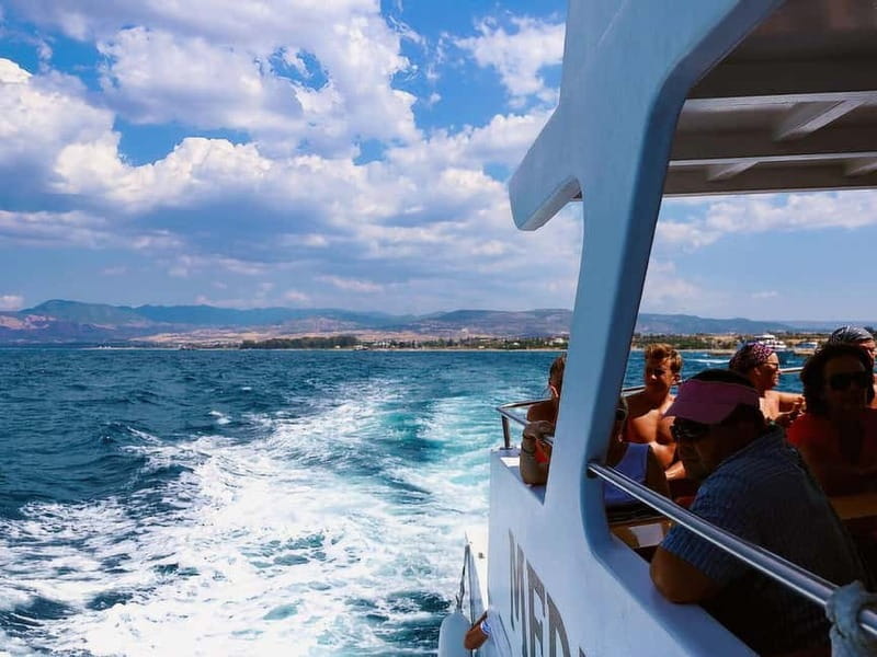 Latchi: Blue Lagoon Mediterranean One Boat Cruise - Wine, fruit, and the practical onboard setup