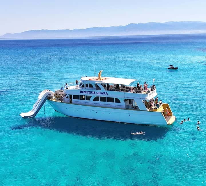 Latsi: Blue Lagoon Boat Trips with Traditional BBQ - A comfortable boat with more than one way into the water