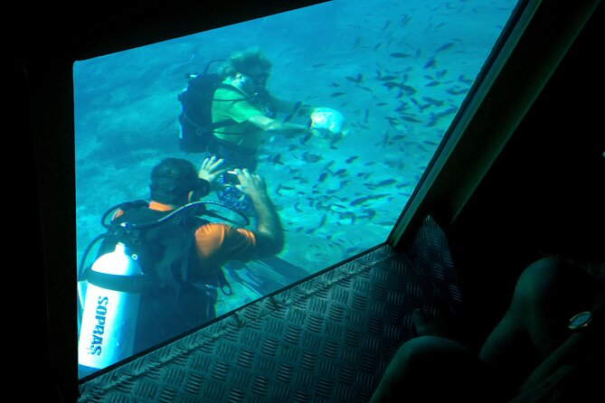 Nemo Submarine Adventure in Ayia Napa - The swimming stop and diving platform