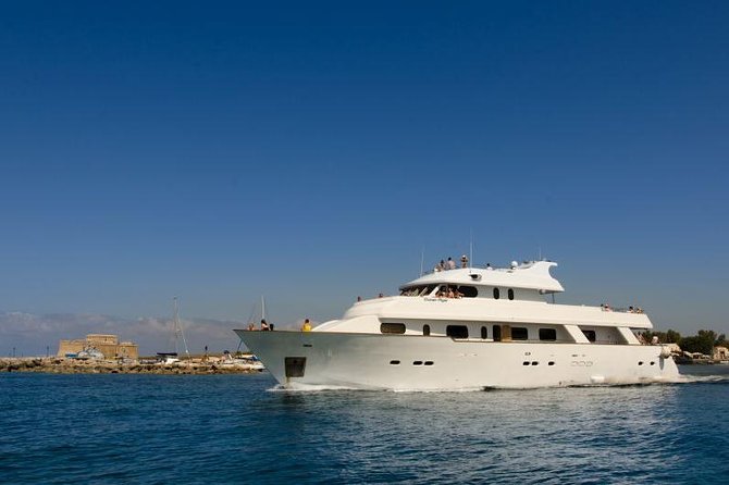 Ocean Flyer VIP Cruise from Paphos Adults Only - Paphos Harbour to Coral Bay and the sea caves