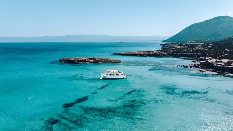 Paphos: Blue Lagoon Afternoon Cruise with Swim, BBQ & Wine - BBQ dinner on the boat