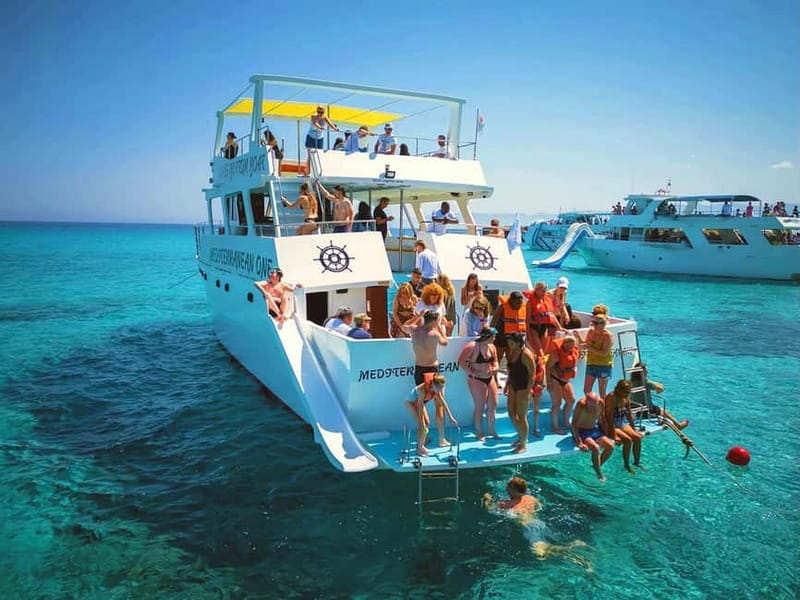 Paphos: Blue Lagoon Boat Adventure with Bus Transfer - What is included on the boat