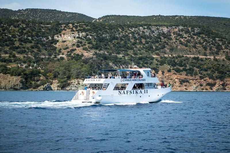 Paphos: Blue Lagoon Boat Trip with Transfers - Boarding Nafsika II in Latchi