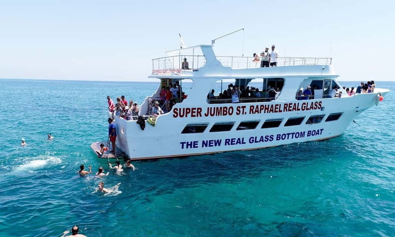 Paphos: Glass Bottom Boat Trip with Swimming or Snorkeling - Swimming, snorkeling, and turtle season