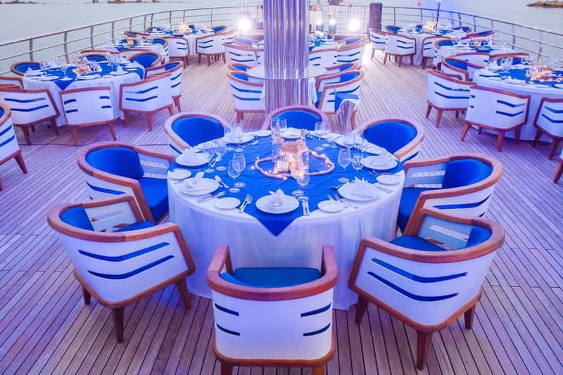 Paphos: Ocean Vision All-Inclusive Night Cruise, Dance, Show - Sunset views set the mood