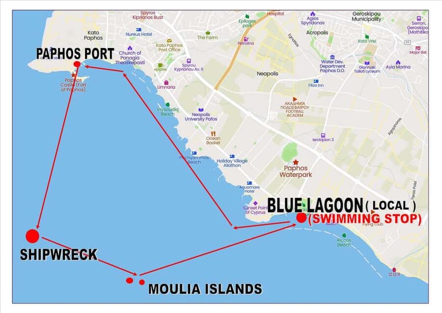 Paphos: The Yellow Glass-Bottom Boat Cruise Swim & Snorkel - Key points to know before you go