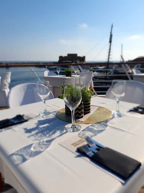 Paphos: Wave Dancer Fireworks, Buffet Dinner & Show Cruise - Sailing out with music and Mediterranean views