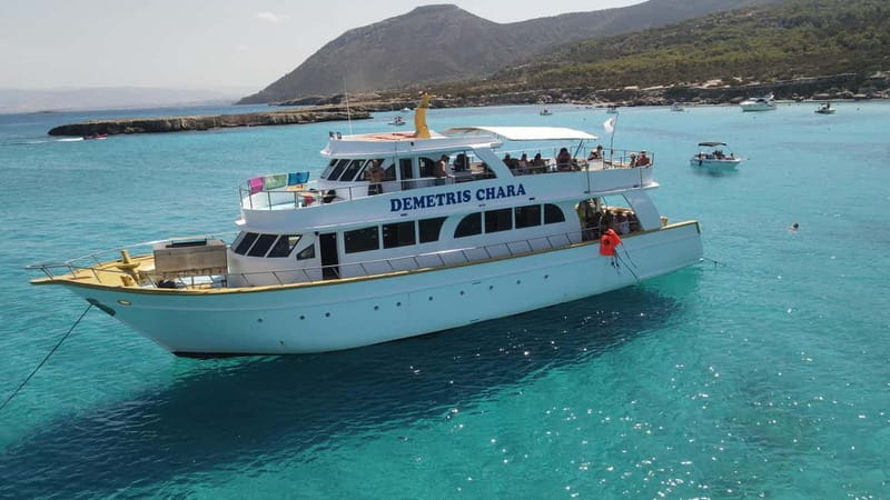 Polis: Blue Lagoon Boat Tour with Optional Barbecue Lunch - Boarding the Demetris Chara boat