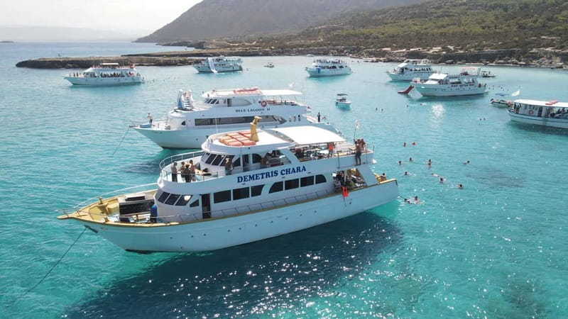 Polis: Blue Lagoon Boat Tour with Optional Barbecue Lunch - The Baths of Aphrodite and the sea caves