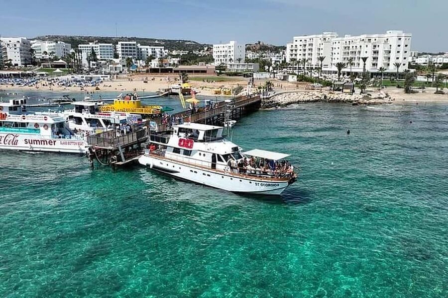 Protaras: Adults Presidents Cruise with Slide, BBQ & 1 Drink - Green Bay and the turtle watch