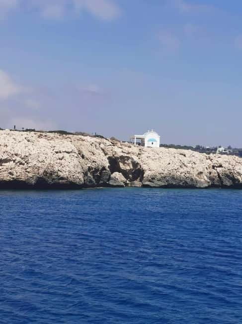 Protaras: Blue Lagoon and Turtles Pirate Cruise - Looking for turtles near Cape Greco