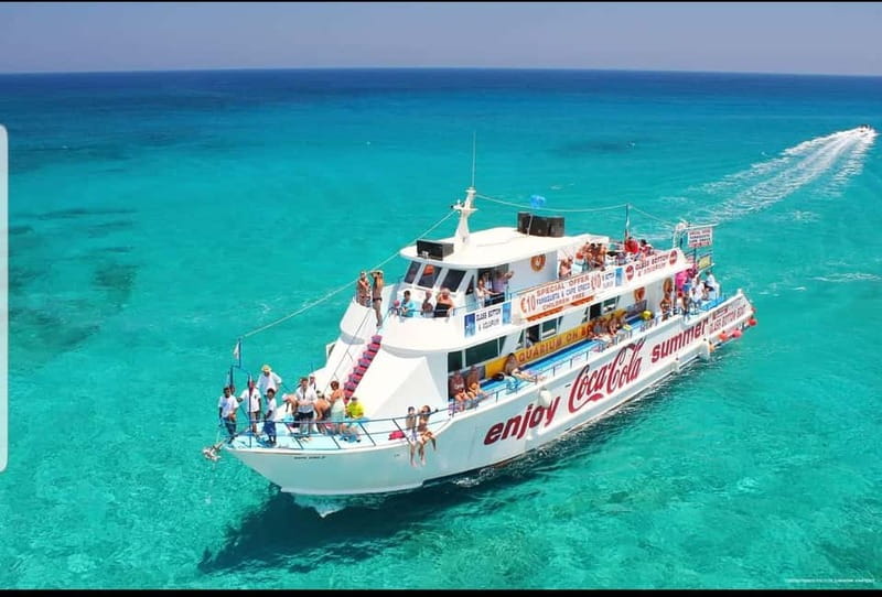 Protaras Blue Lagoon Sunset Tour with Pizza & Champagne - Leaving Protaras Jetty at 17:00