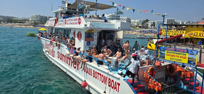 Protaras: Famagusta, Blue Lagoon and Turtle Cove Boat Trip - The crew and the style of the cruise