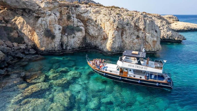 Protaras: Luxury Blue Lagoon Cruise / 3H, 2 Swim Stops - Setting Out From Paralimni Marina