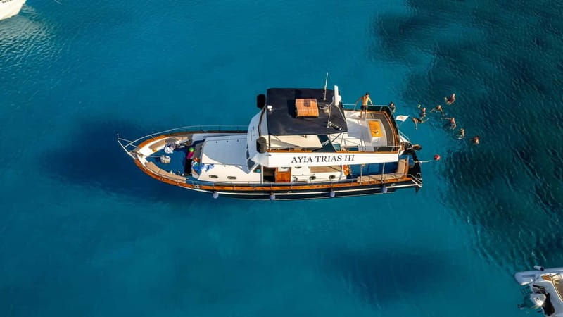 Protaras: Luxury Blue Lagoon Cruise / 3H, 2 Swim Stops - Protaras and Fig Tree Bay From the Water