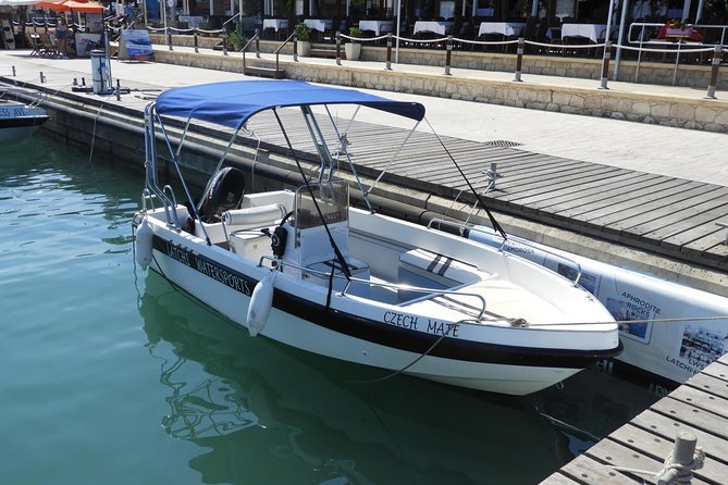 Self-drive Amathunta Private Speedboat to Blue Lagoon, Caves etc - Key points for your day on the Akamas coast