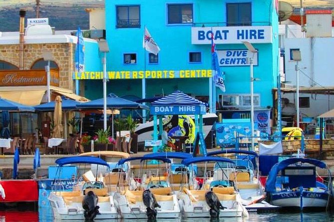 Self-drive Amathunta Private Speedboat to Blue Lagoon, Caves etc - Starting at Latchi Watersports Centre